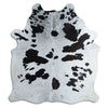 Black and white cowhide rug XL