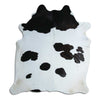 Black and white cowhide rug XL