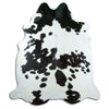 Black and white cowhide rug XXL