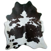 Black and white cowhide rug XL