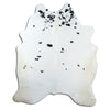 Black and white cowhide rug XXL