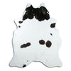 Black and white cowhide rug XL
