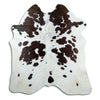 Black and white cowhide rug XL