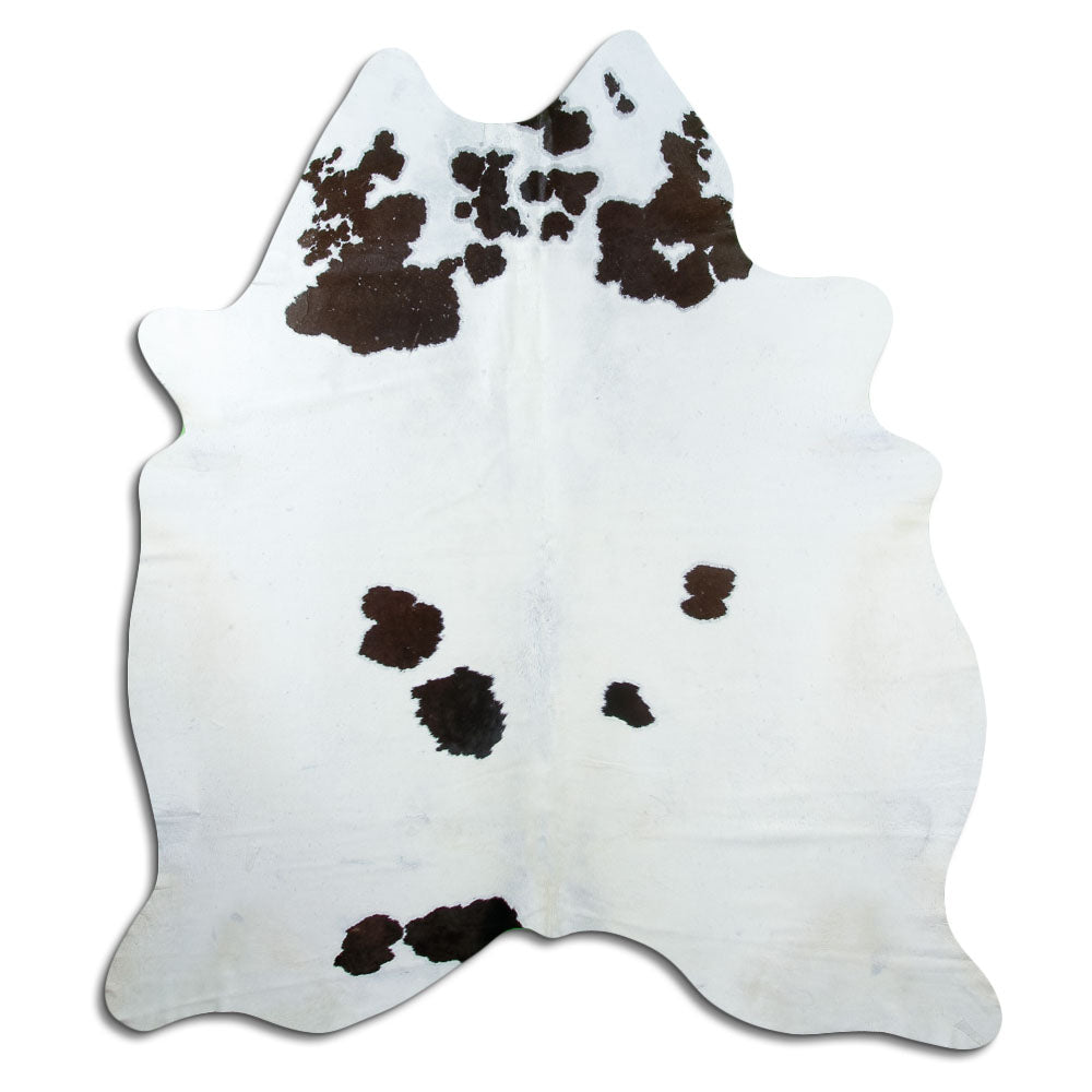 Black and white cowhide rug XL