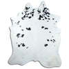 Black and white cowhide rug XXL