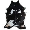 Black and white cowhide rug XXXL