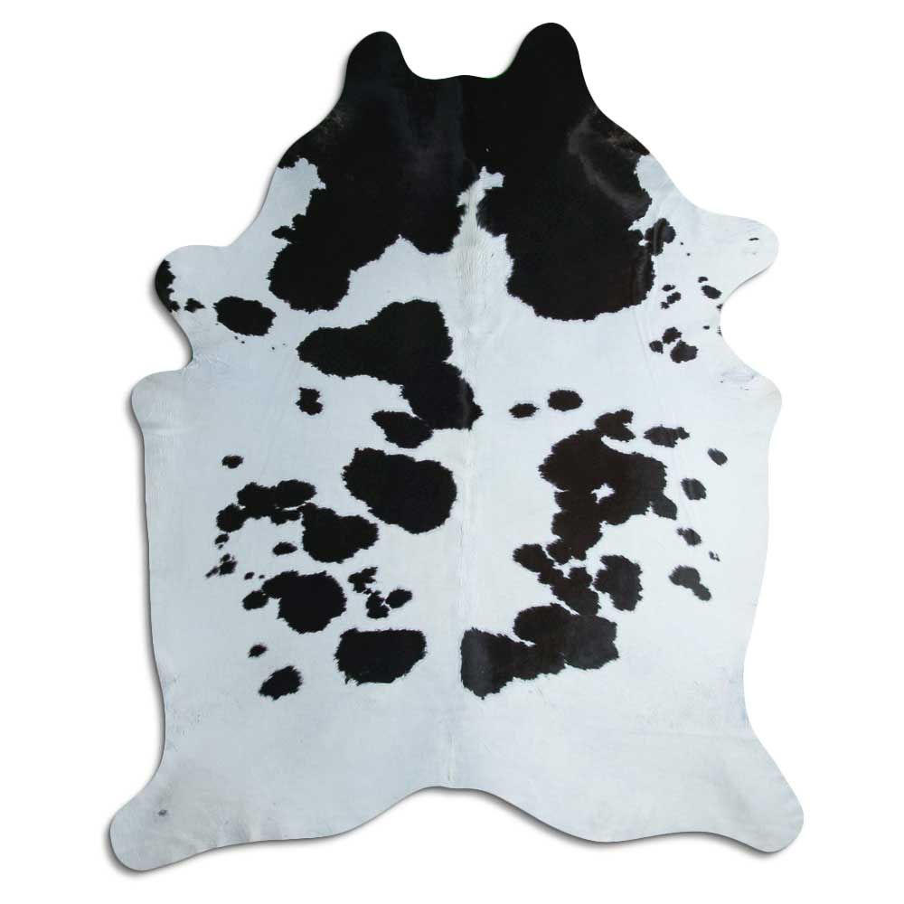 Black and white cowhide rug XXL