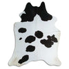 Black and white cowhide rug XL
