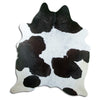 Black and white cowhide rug XL