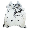 Black and white cowhide rug XXXL