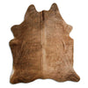 Champagne cowhide rug L