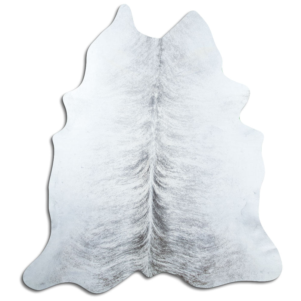 Grey cowhide rug L