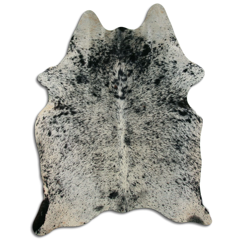 Salt and Pepper Exotic cowhide rug L