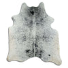 Salt and Pepper Exotic cowhide rug L