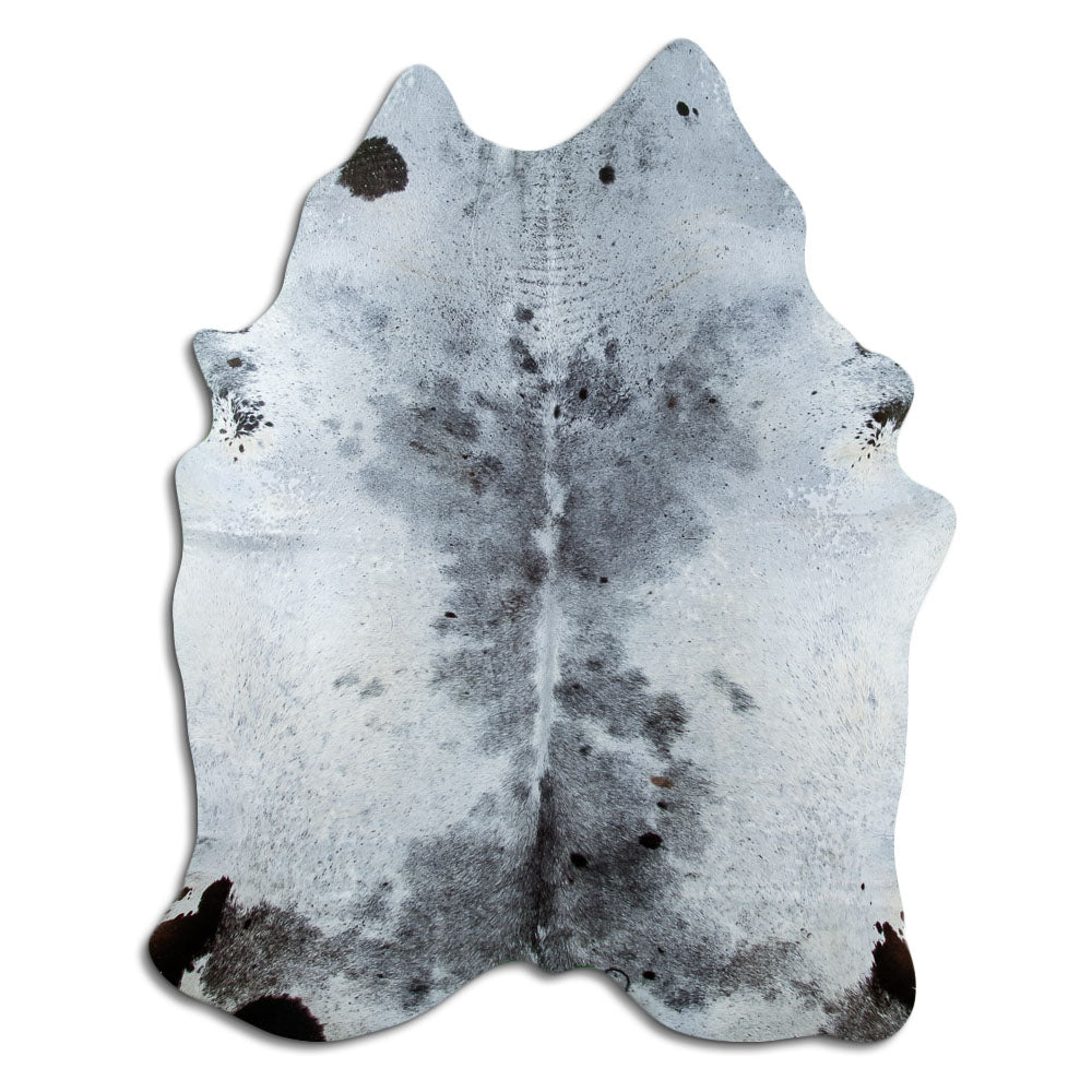 Salt and Pepper Exotic cowhide rug L