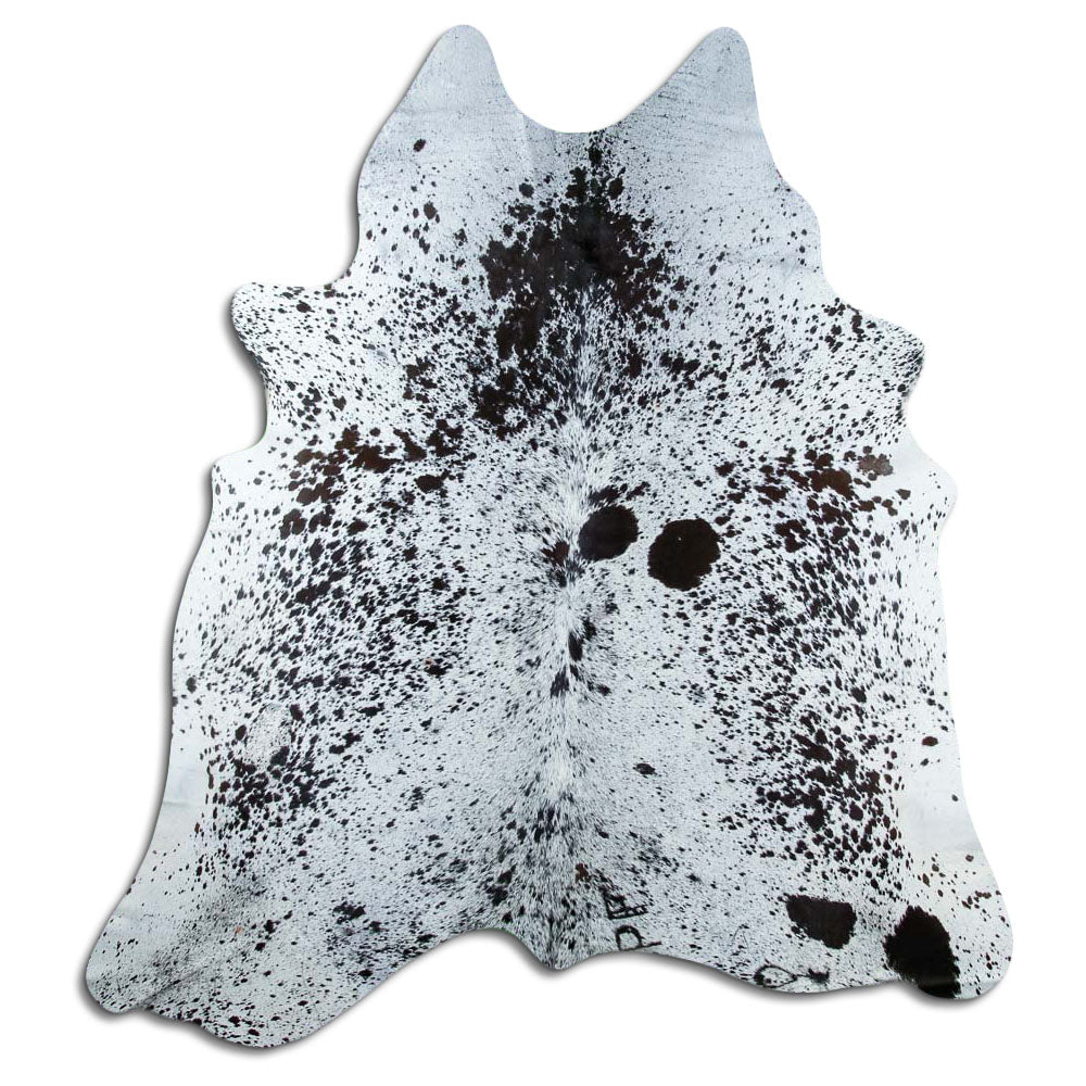 Salt and Pepper Exotic cowhide rug XL