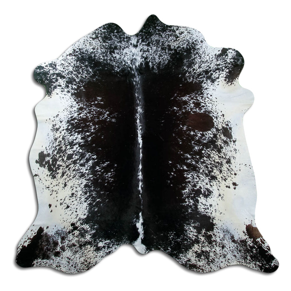 Salt and Pepper Exotic cowhide rug XL