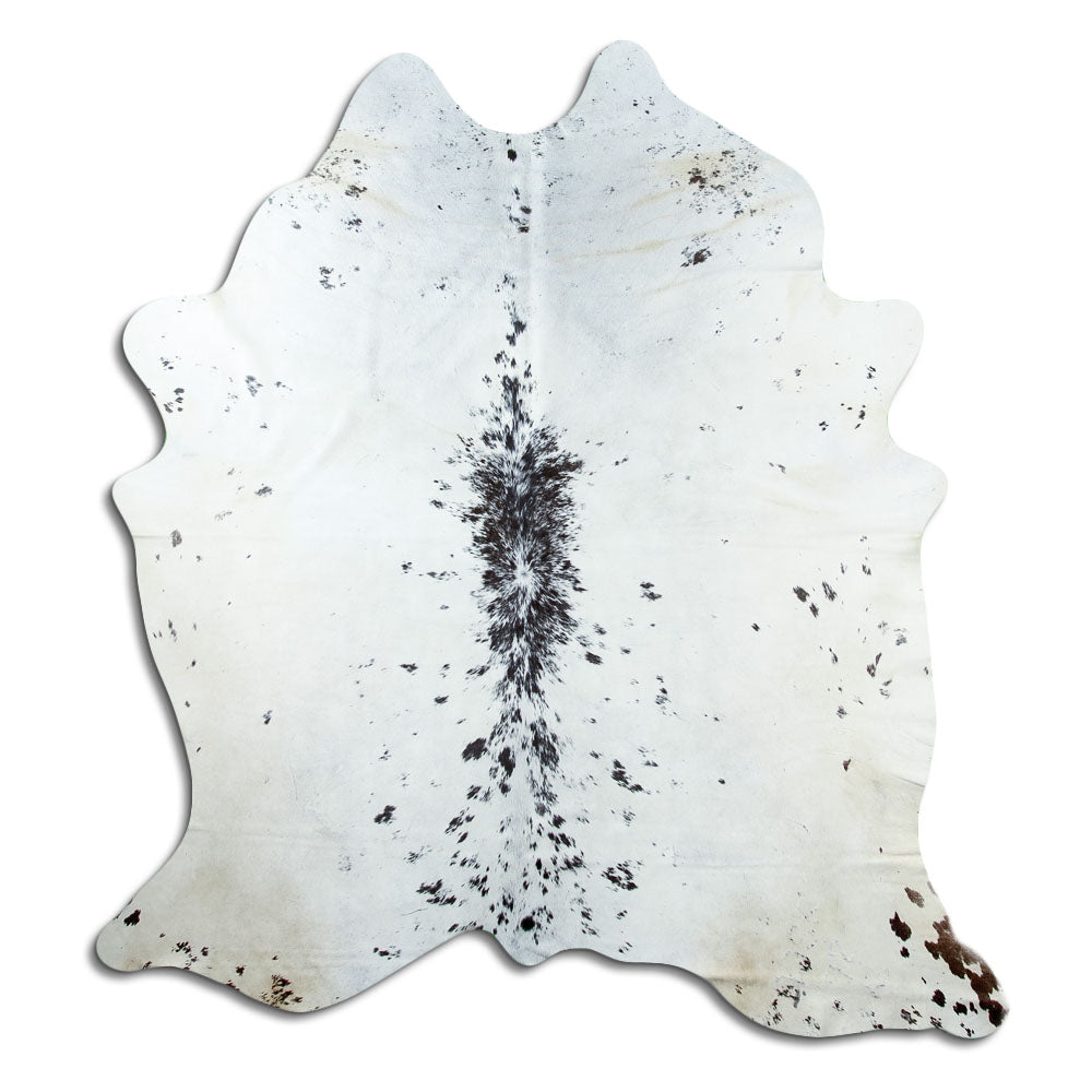 Salt and Pepper Exotic cowhide rug XL