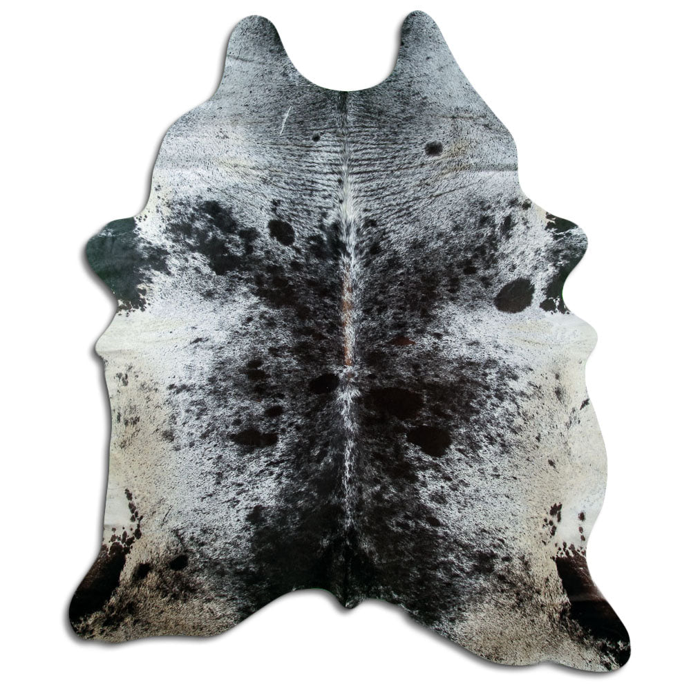 Salt and Pepper Exotic cowhide rug XXXL