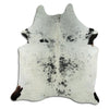 Salt and Pepper Exotic cowhide rug XL