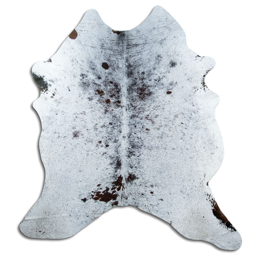 Salt and Pepper Exotic cowhide rug XL