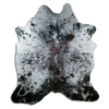 Salt and Pepper Exotic cowhide rug XL