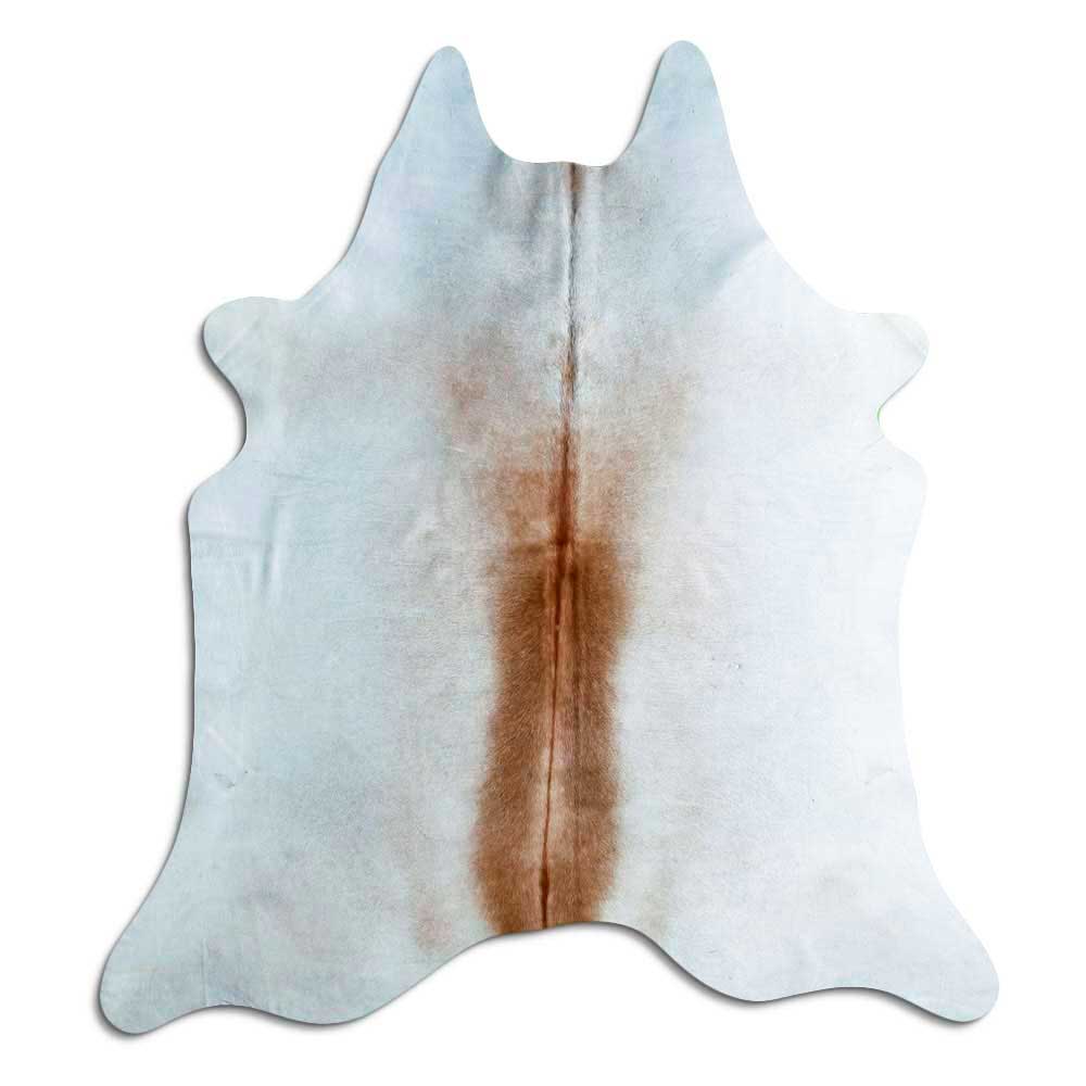 Grey cowhide rug L