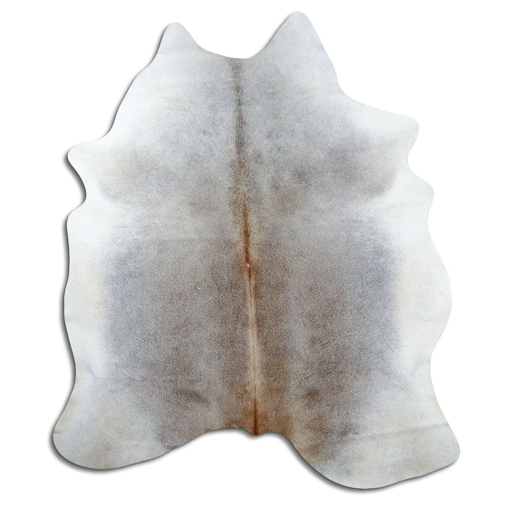 Grey cowhide rug XL