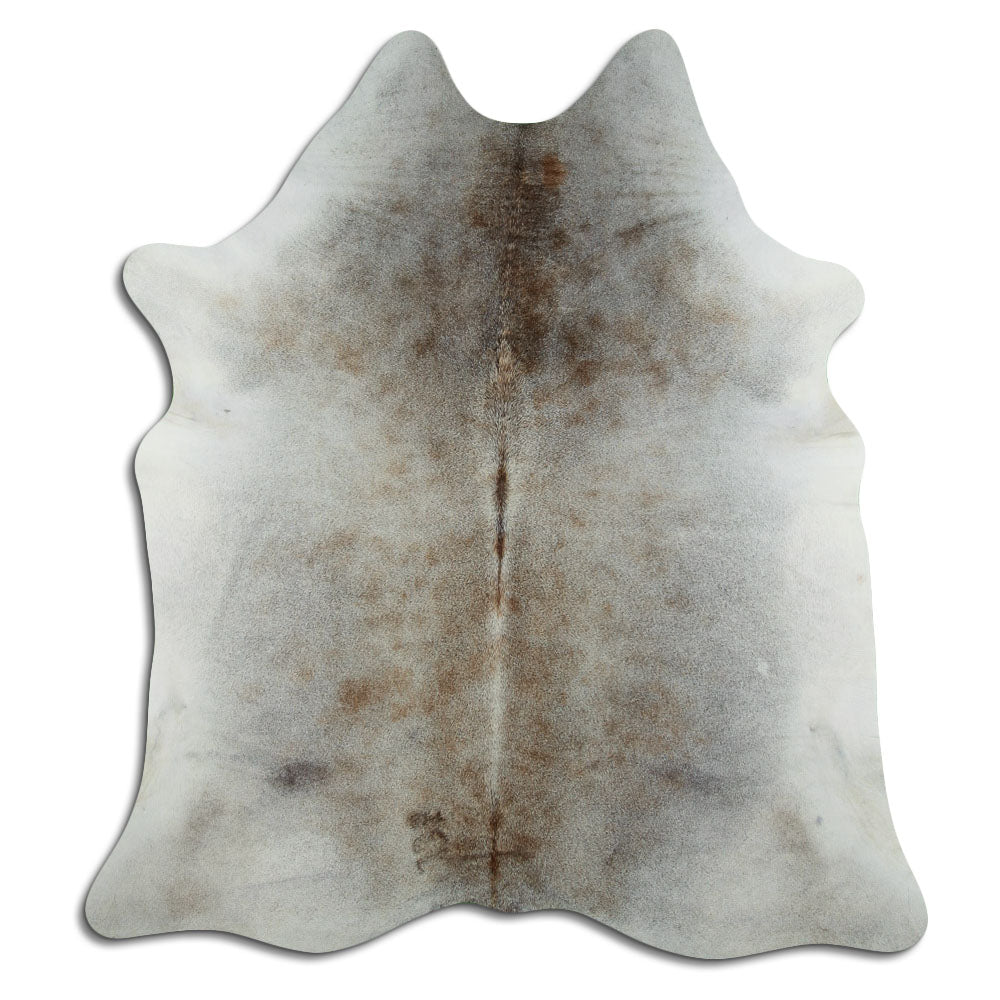 Grey cowhide rug XL