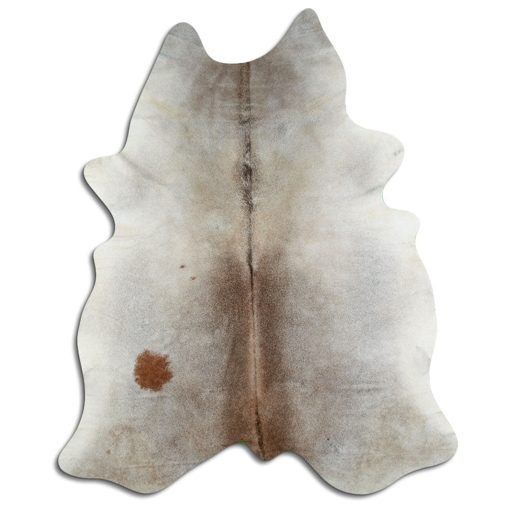 Grey cowhide rug XXL
