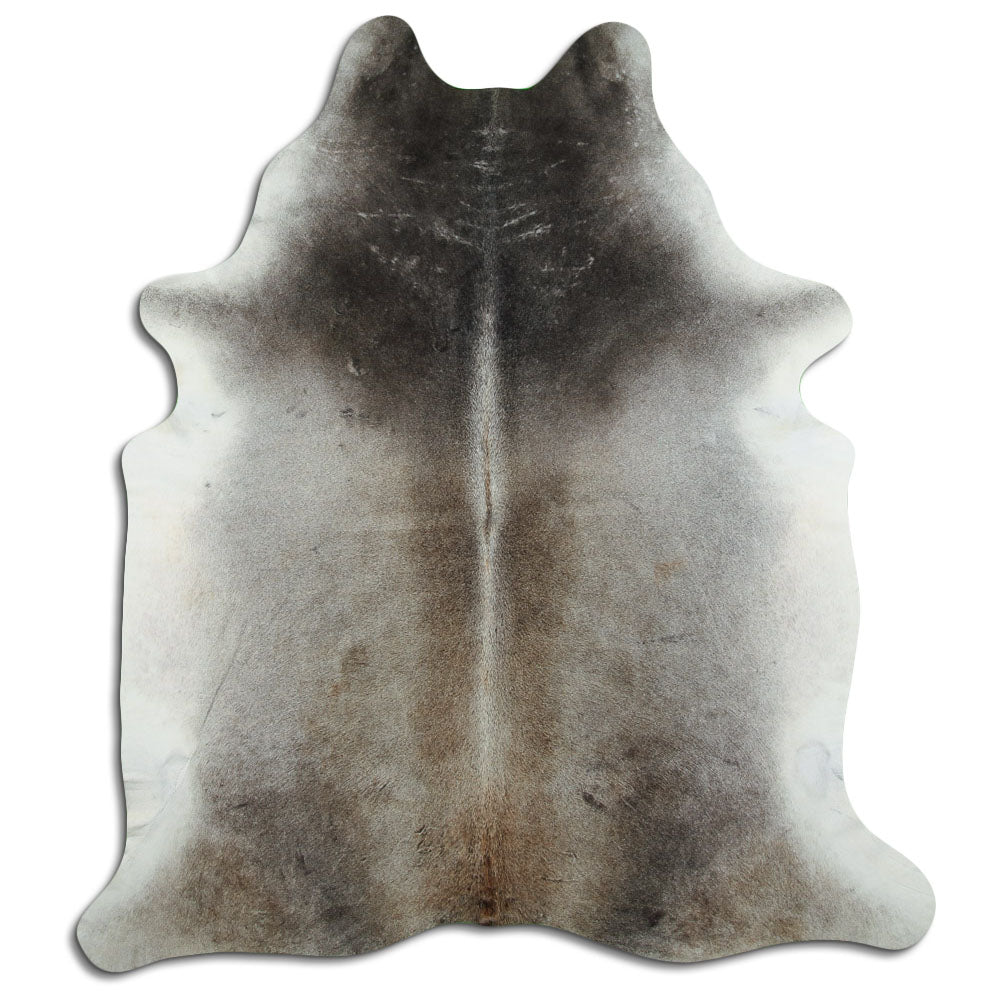 Grey cowhide rug XXL