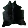 Black cowhide rug M