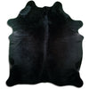 Black cowhide rug XL