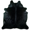 Black cowhide rug XL