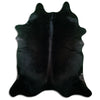 Black cowhide rug XL
