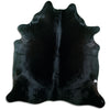 Black cowhide rug XL