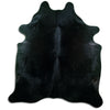Black cowhide rug XL