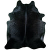 Black cowhide rug XXL