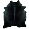 Black cowhide rug XL