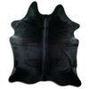 Black cowhide rug XL