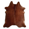 Brown cowhide rug XL