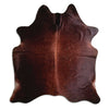 Brown cowhide rug XL