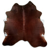 Brown cowhide rug XL