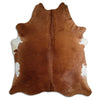 Brown cowhide rug XXL
