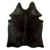 Brown cowhide rug M