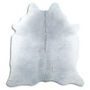 Grey cowhide rug L