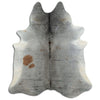 Grey cowhide rug XXL