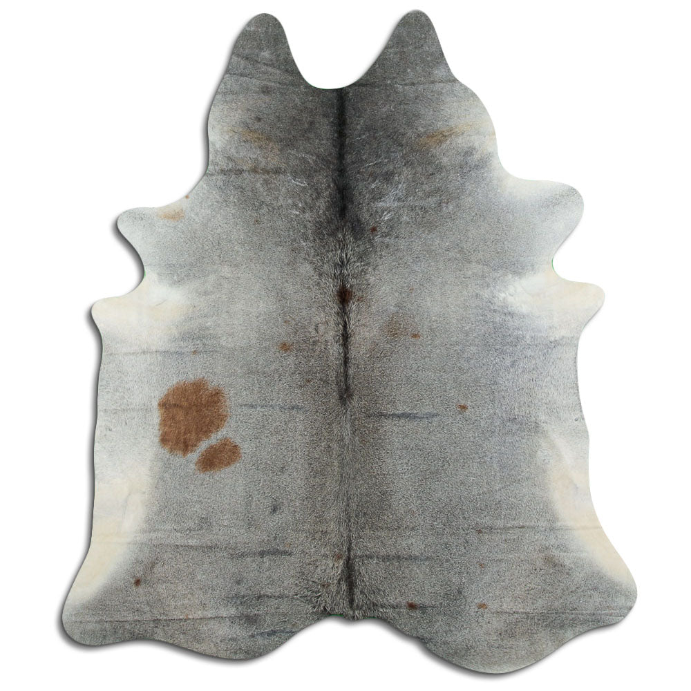 Grey cowhide rug XXL