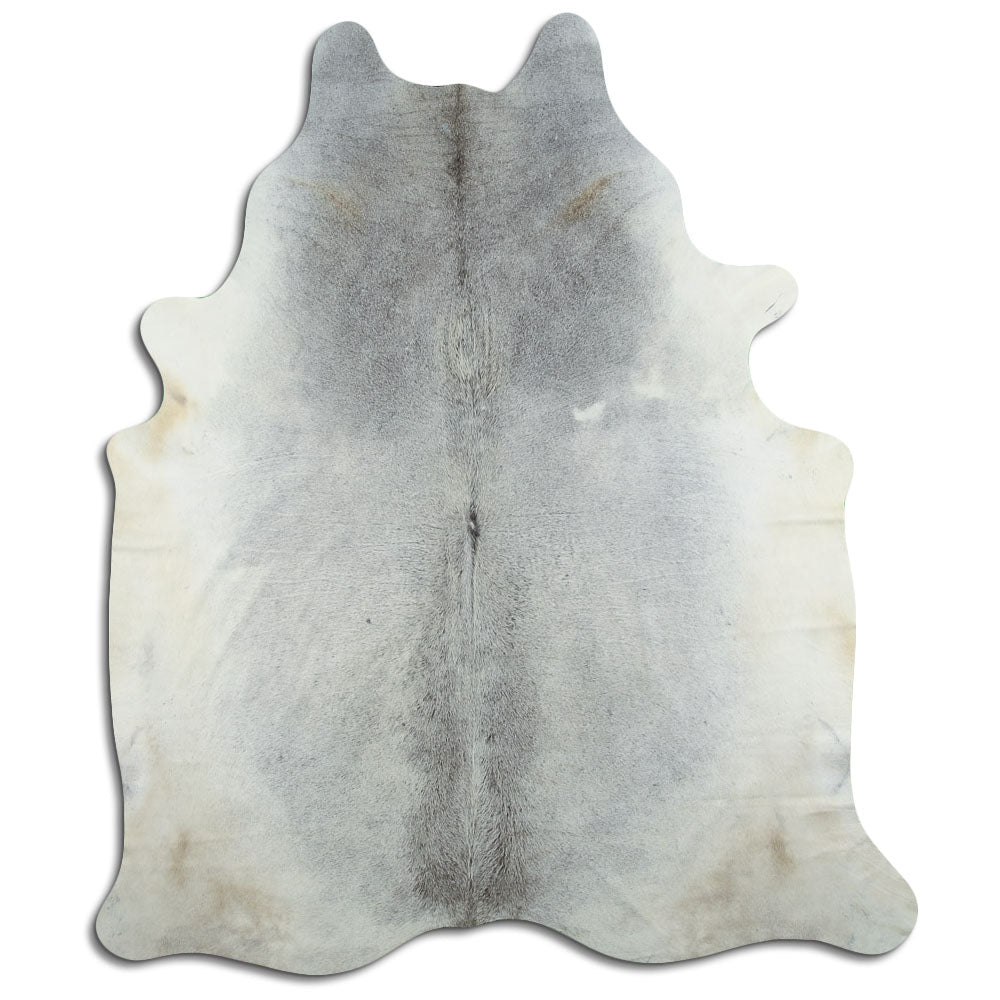 Grey cowhide rug XXL