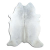 Grey cowhide rug XL